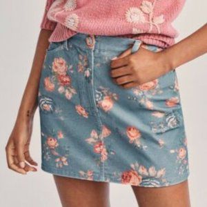 LoveShackFancy Hollywood Corduroy Mini Skirt Size 2